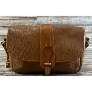 DOONEY & BOURKE Equestrian all weather leather crossbody bag Brown vintage